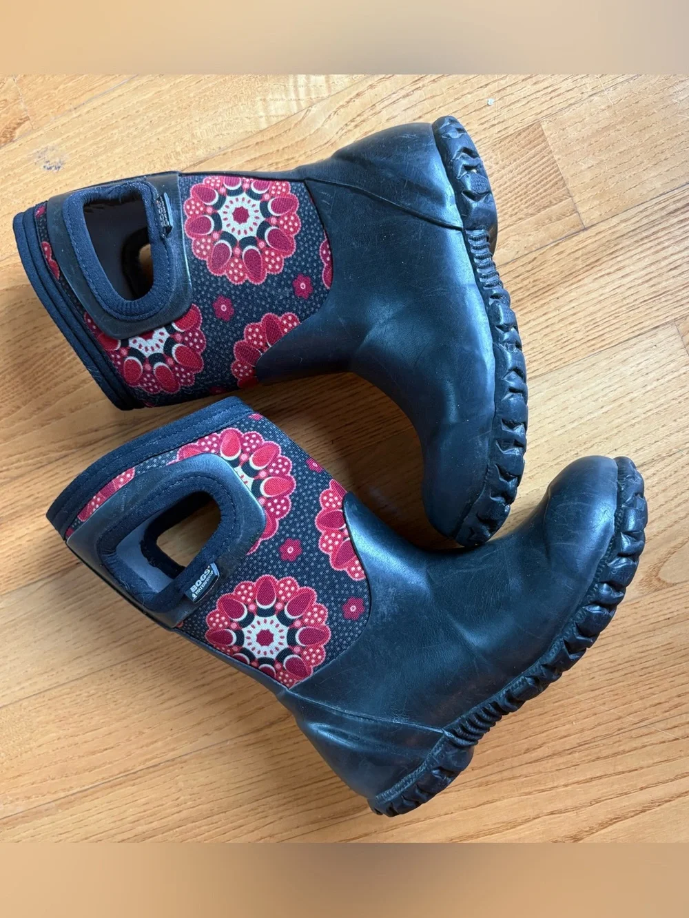 Bogs Snow boots North Hampton Kaleidoscope Floral Winter Toddler Girls Size 9